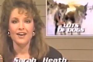 Sarah Palin in the late '80s, during her time as an Anchorage sportscaster